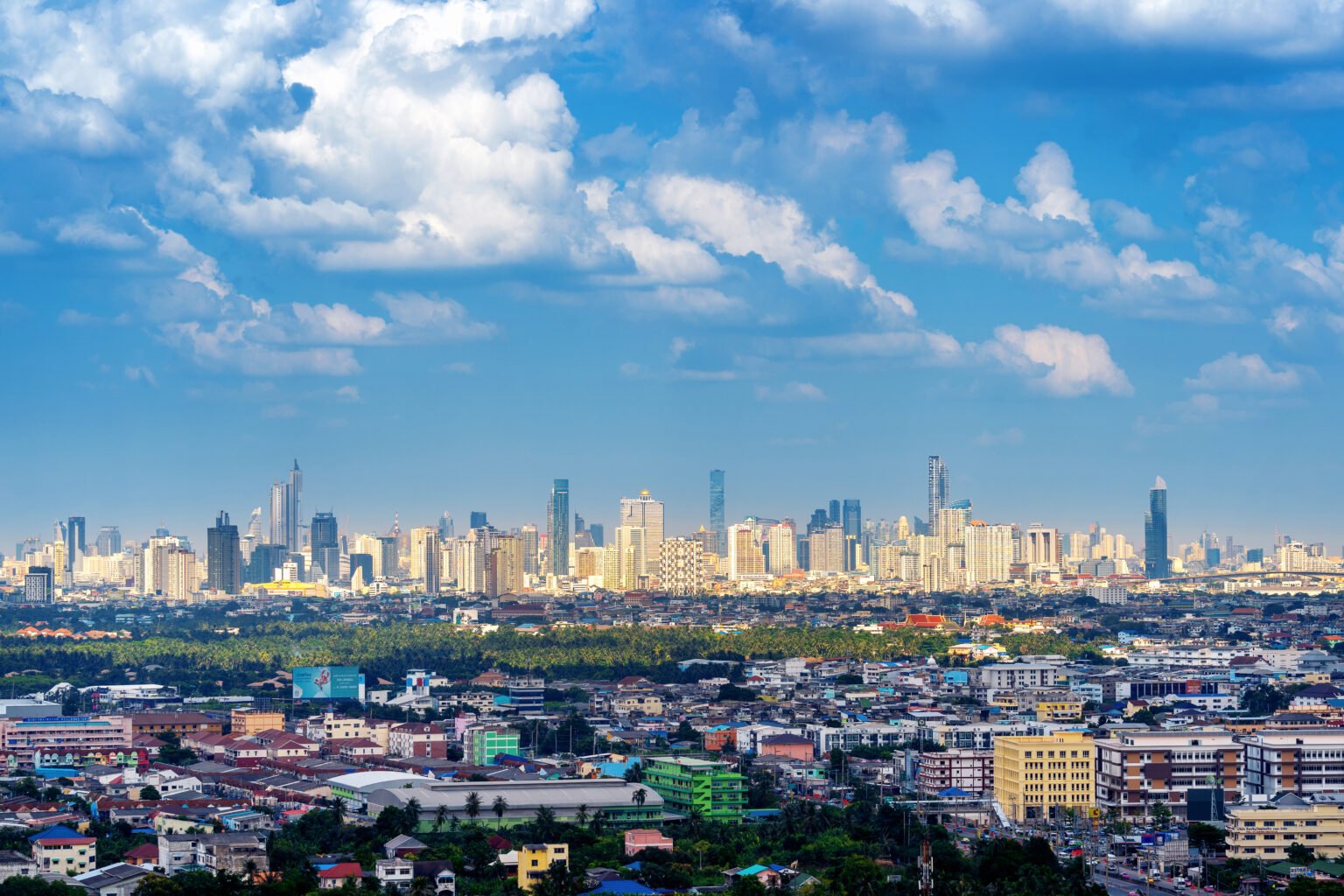 Cityscape in Bangkok, Thailand.